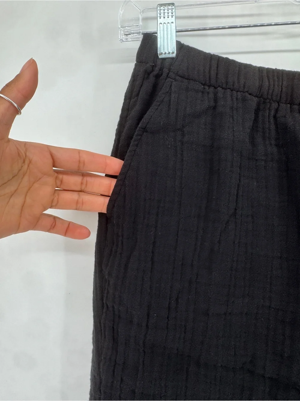 Organic Cotton Lofty Gauze Wide-Leg Pant - Picture 2 of 7